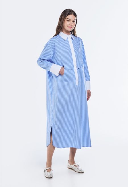 Striped Relaxed Fit Dress