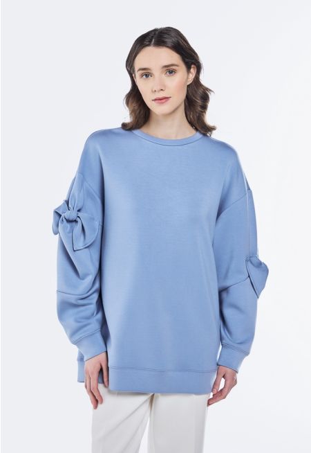 Bow Embellished Sweatshirt