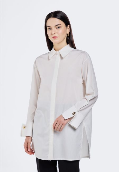 Shirt With Decorative Cuff