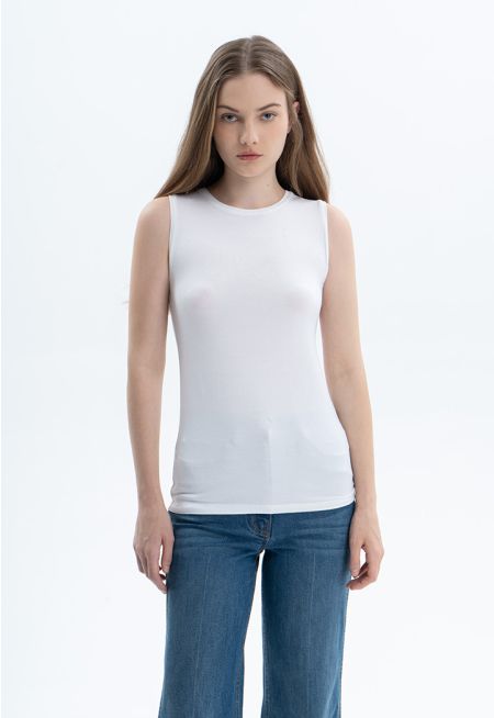 Sleeveless Basic Solid Top