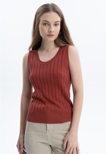 Solid Top with Scoop Neck 