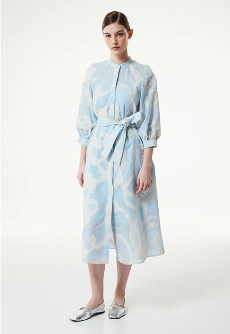 Machka- Rope Jacquard Shirt Dress 
