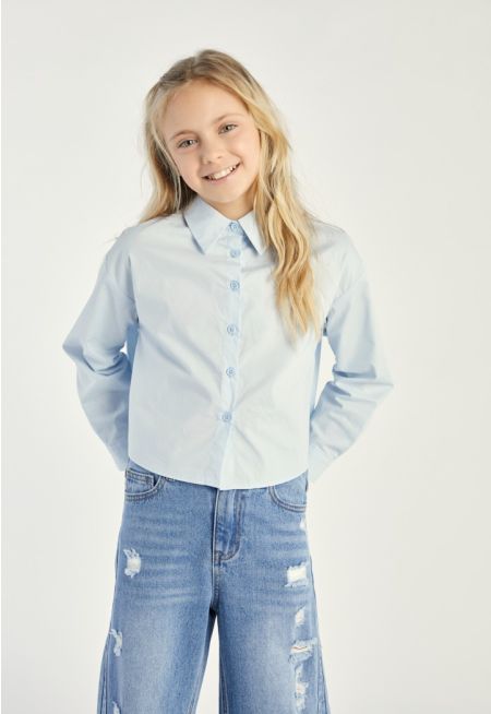 Ruffled Back Shirt
