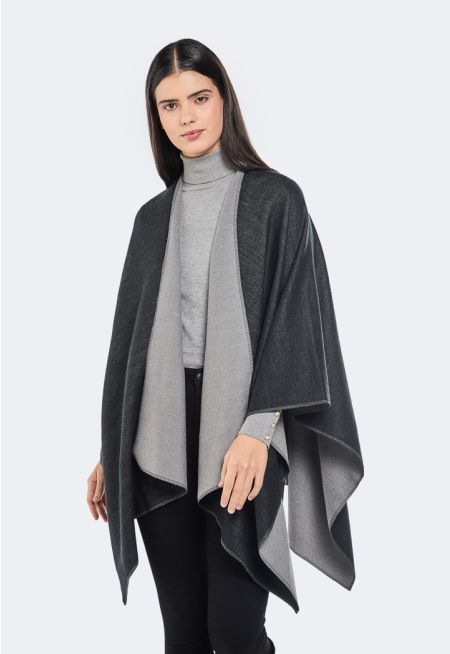 Knitted Winter Poncho