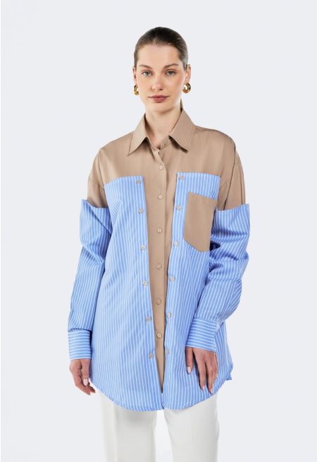 Two Toned Striped Shirt