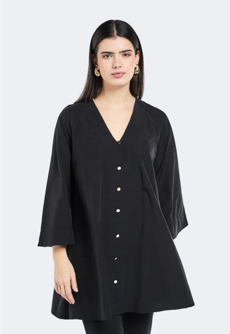 Relaxed Fit Wide Sleeves Tunic