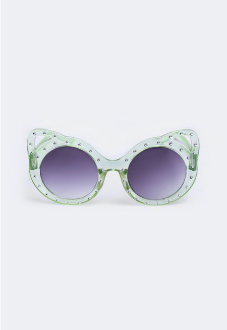 Crystal Embellished Sunglasses