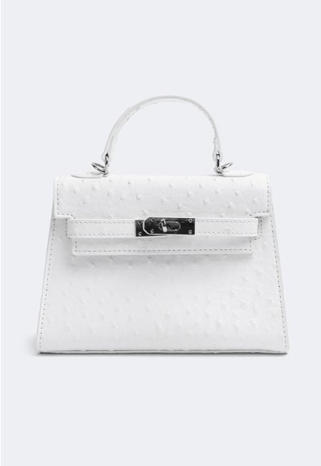 Textured Top Handle Handbag