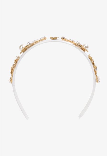 Embellished Metallic Headband