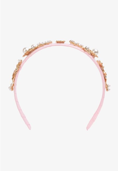 Embellished Metallic Headband