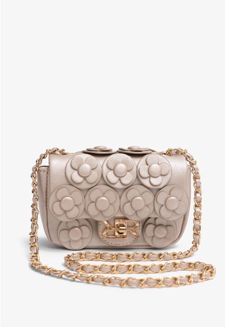 Floral PU Leather Crossbody Bag