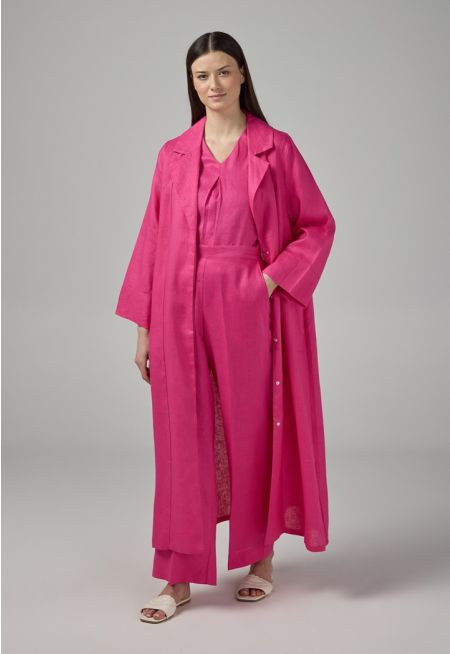 Linen Wide Leg Trousers
