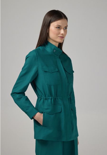 Front Flap Pocket Basic Jacket