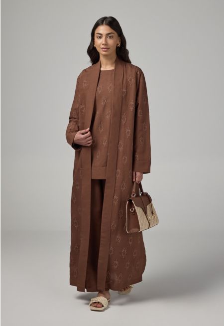 Solid Maxi Open Abaya