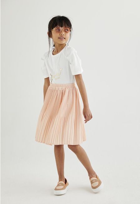 Multi Pleated Skirt