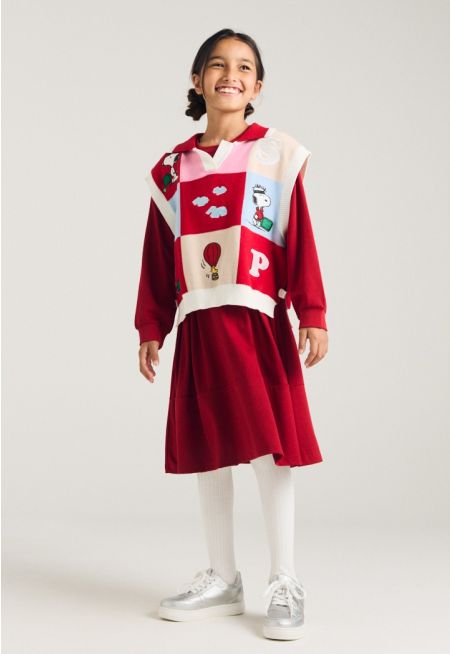 Snoopy Dress and Vest Set (2PCS)