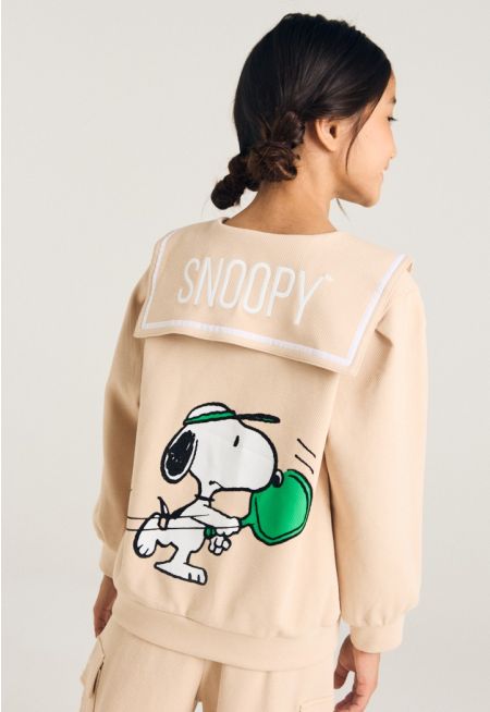 Snoopy Puritan Collar Sweater