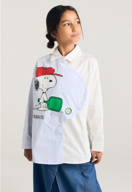 Snoopy Striped Shirt
