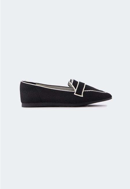 Contrast Flyknit Ballerina Flats