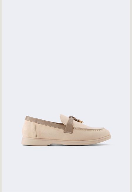 PU Leather Detailed Loafers