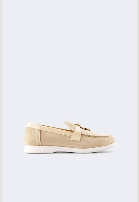 PU Leather Detailed Loafers