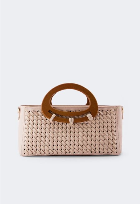 Wooden Handles Handbag