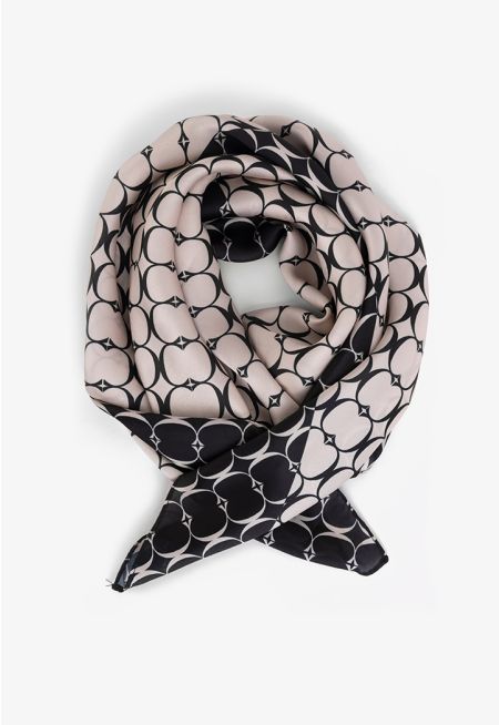 Two Toned Monogram Scarf