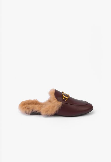 Faux Fur Sole Mules