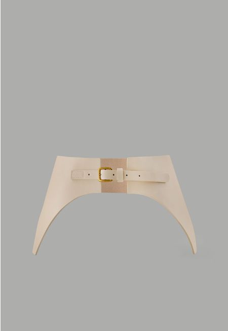 Wide PU Leather Belt