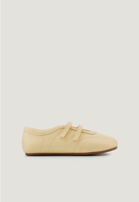 Double Strap Ballerina Flats