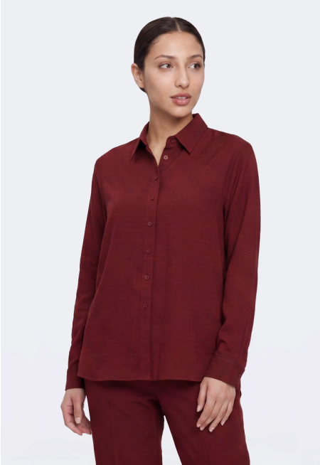 Jacquard High-Low Shirt