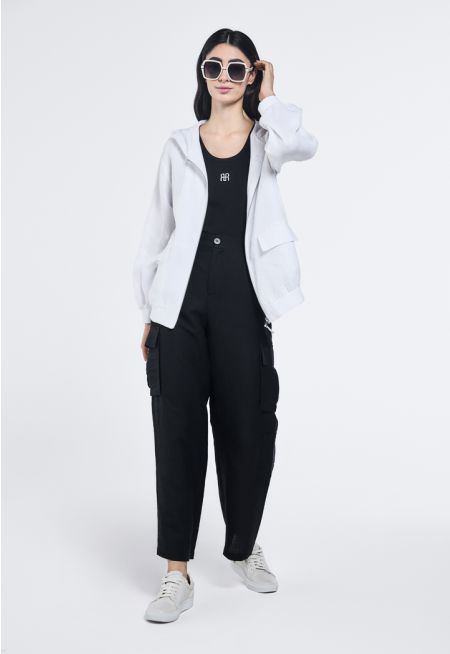 Wide Leg Cargo Trousers