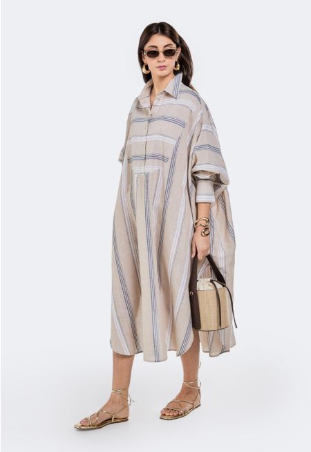 Striped Midi Dress