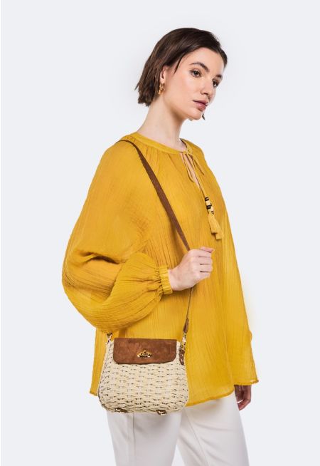 Crinkled Pleated Blouse
