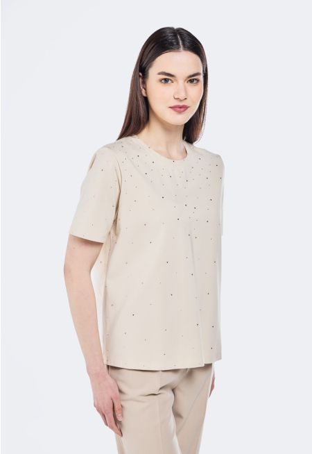 Crystal Embellished T-Shirt