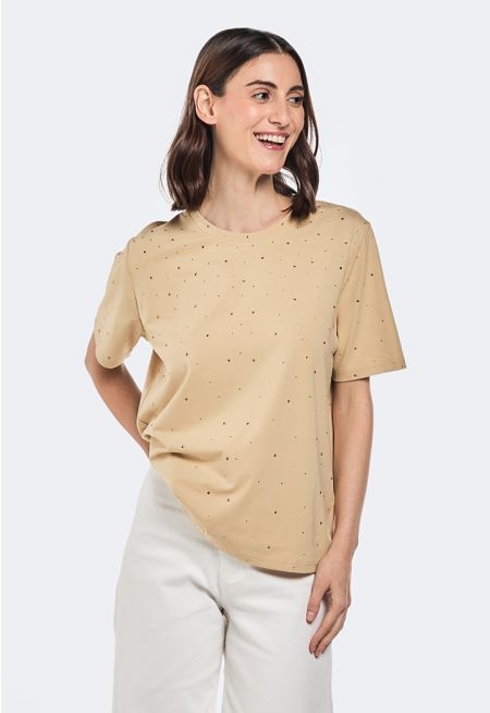 Crystal Embellished T-Shirt