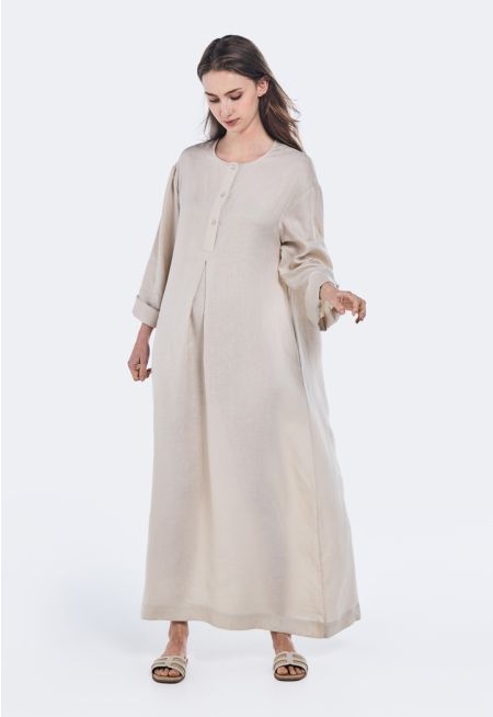 Basic Loose Fit Solid Dress