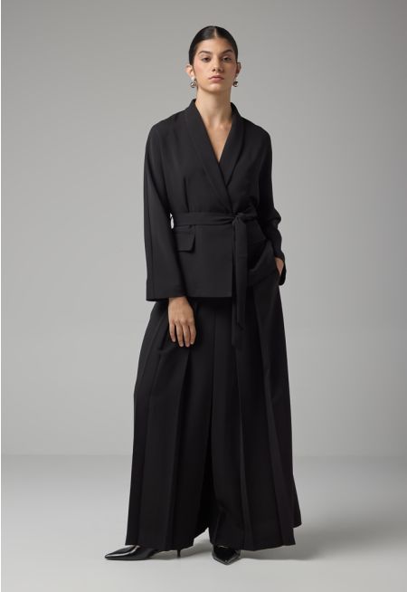 Wide Legs Pleated Basic Culottes