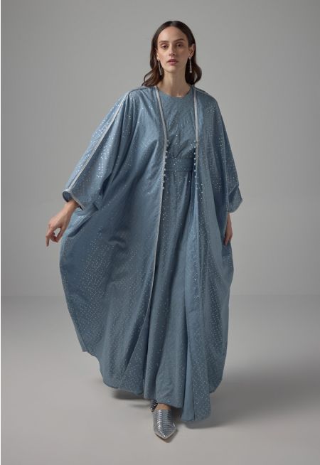 Oversized Sequin Maxi Abaya - Ramadan Style