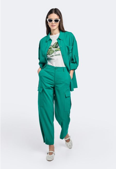 Straight Cut Cargo Trousers