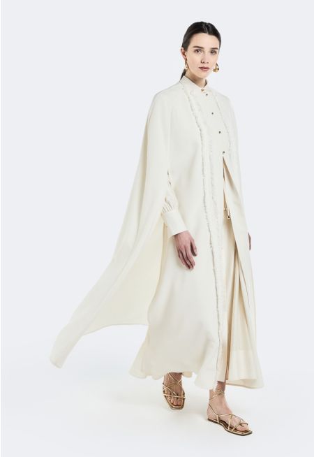Frayed Embellished Cape - Ramadan Style