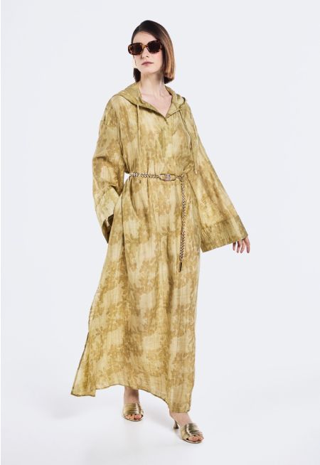 Floral Print Hooded Dress- Ramadan Style