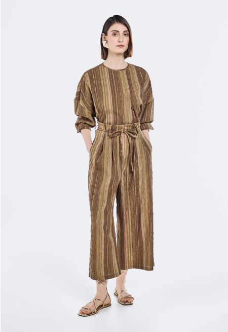 Striped Lurex Trousers