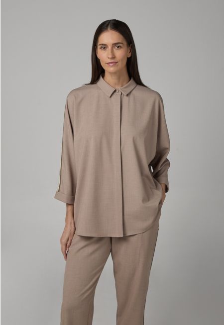 Long Kimono Sleeves Shirt