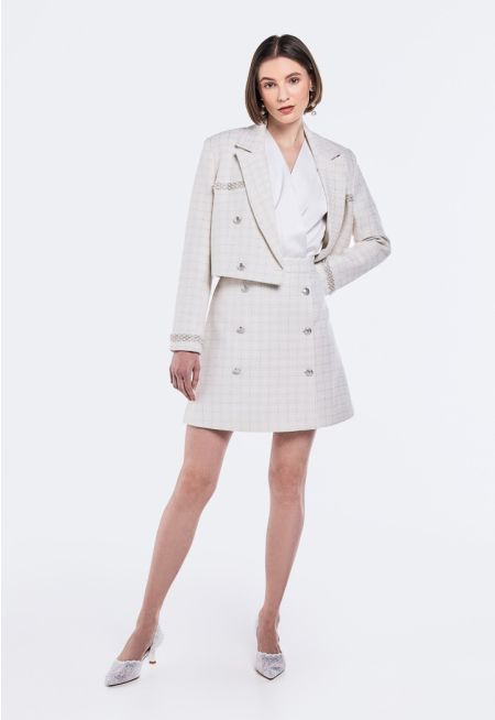 Tweed Lurex Skirt