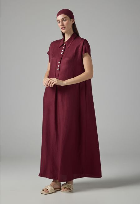 Solid Sleeveless Maxi Dress
