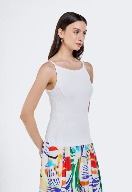 Knitted Ribbed Tank Top