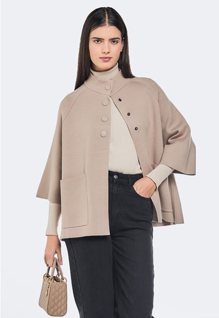 Relax Fit Shirt Poncho