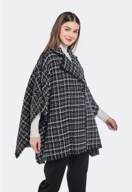 Tweed Winter Poncho