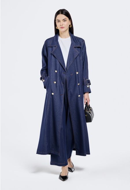 Double Breasted Denim Outerwear